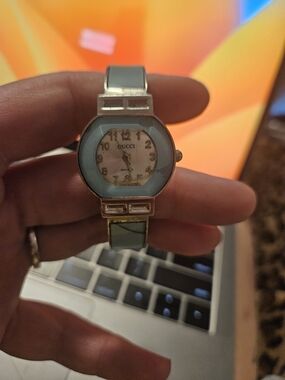 Gucci Women's Mint Green Bracelet Watch 1970s